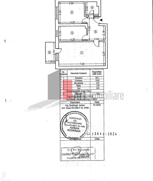 Exigent, Faza 5, Lujerului, apartament apartament 2 camere.